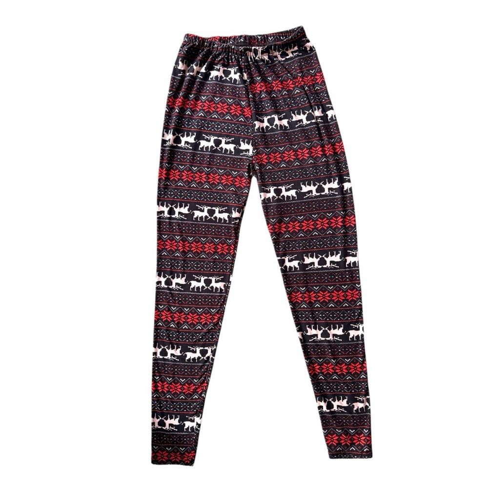 Women’s Colorful Patterned Faire Isle Leggings - Picture 4 of 4
